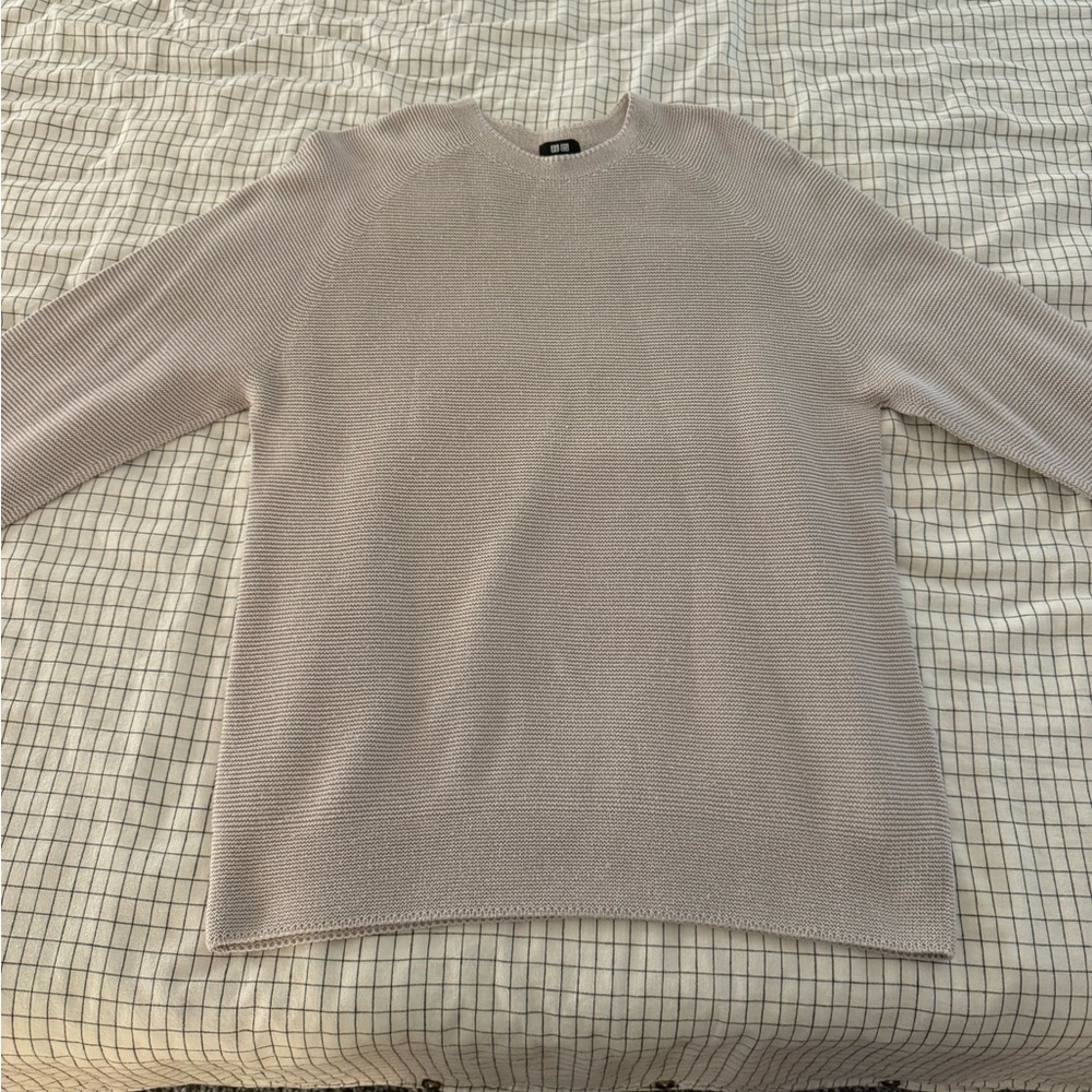 Men’s Uniqlo woven sweater medium size